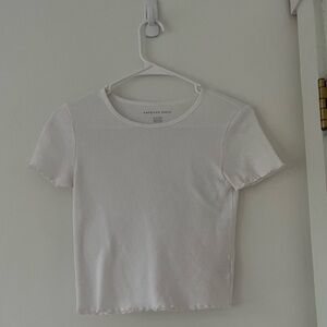 White mid length shirt